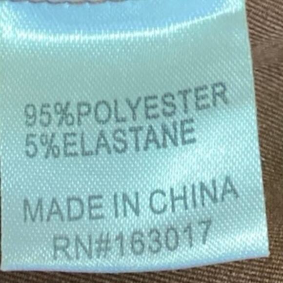 Princess Polly Brown Chain Belt Flared Leg Stretch Ankle Trousers Pants Size 4 - Picture 6 of 6